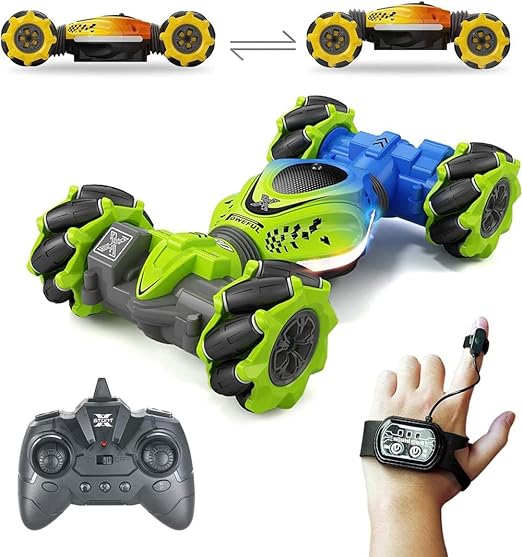 TwistRover 4WD RC Stunt Car: LED Lights, Gesture Control, Climbing (1:16)