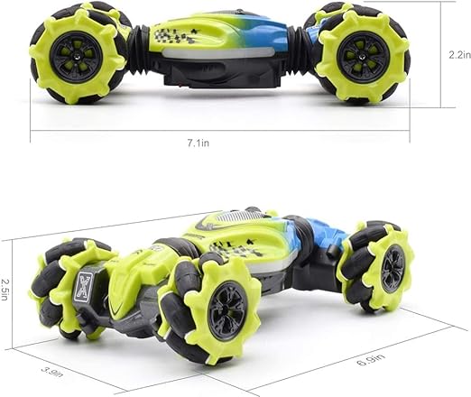 TwistRover 4WD RC Stunt Car: LED Lights, Gesture Control, Climbing (1:16)