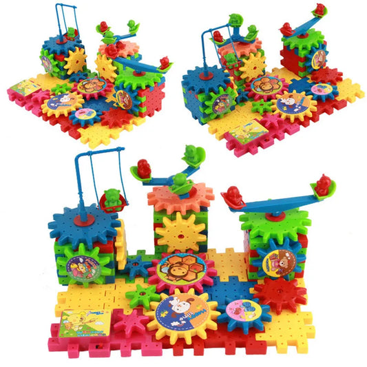 ElectroPuzzle: 81-Piece Electric Gears Kit for Kids